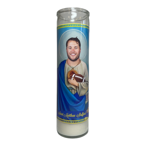 Matthew Stafford Devotional Prayer Saint Candle