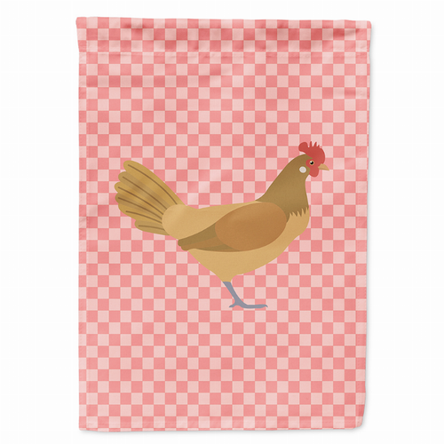 Animal/Bird Themed Pink Check Flag Canvas - S000213B001695P094002V000