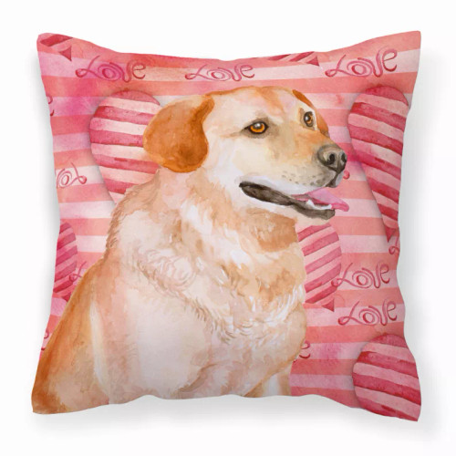 Dog With Love Stripes Fabric Decorative Pillow - S000213B001695P114274V000