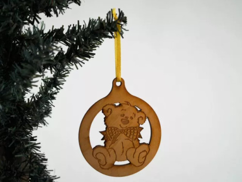 Christmas Themed Unfinished Tree Ornament - 1334051