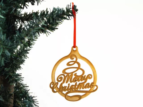 Christmas Themed Unfinished Tree Ornament - 1334074