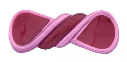 Twist Bi Pink Barrette - 3213-12