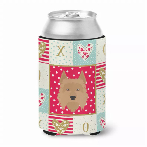 Patchwork Love with Dog Face Can or Bottle Hugger - S000213B001695P006974V000