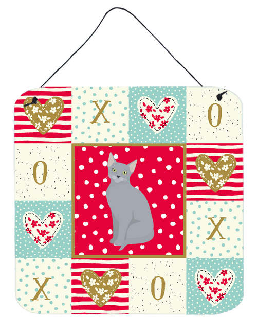 Russian Blue Cat Love Wall or Door Hanging Prints
