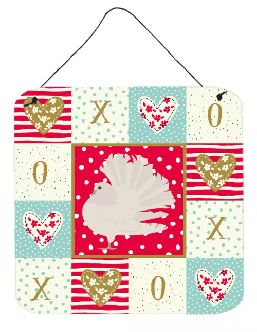 Silver Fantail Pigeon Love Wall or Door Hanging Prints