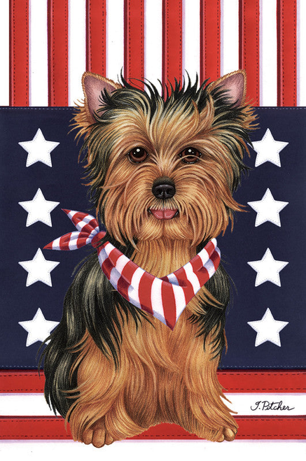Yorkiepoo - Hippie Hound Studios Welcome  House and Garden Flags - bestofbreeds-1553