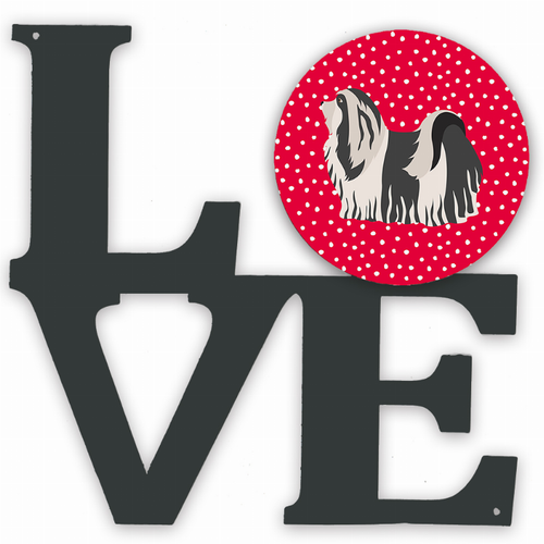 Dog Metal Wall Artwork LOVE - S000213B001695P013450V000