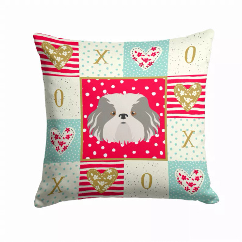 Dog Face Art Love Design Fabric Decorative Pillow - S000213B001695P007210V000