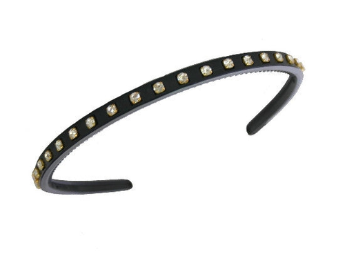 Stone Studded Headband with Rhinestones - 12121-4747-04