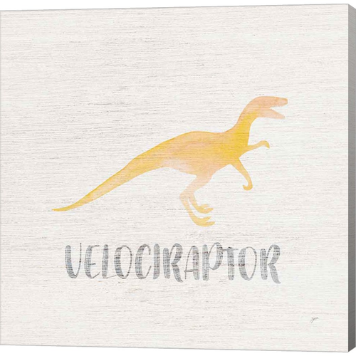 Velociraptor Sq by Karyn Panganiban, Canvas Art
