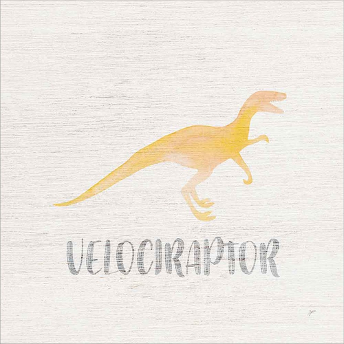 Velociraptor Sq by Karyn Panganiban, Canvas Art - C1087651-0120000-AAAACMA