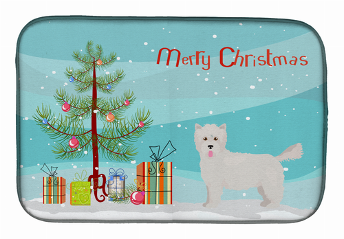 Dog Breed/Merry Christmas art Dish Drying Mat - S000213B001695P000574V000