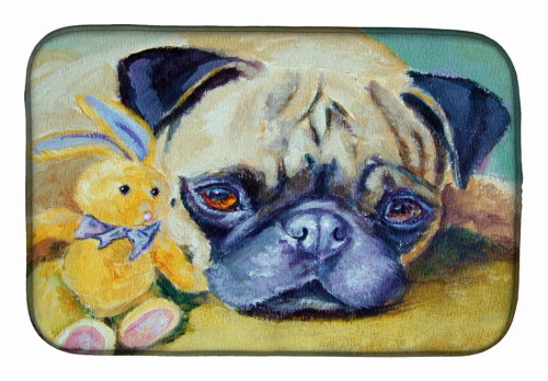 Dog on Dish Drying Mat - S000213B001695P072232V047