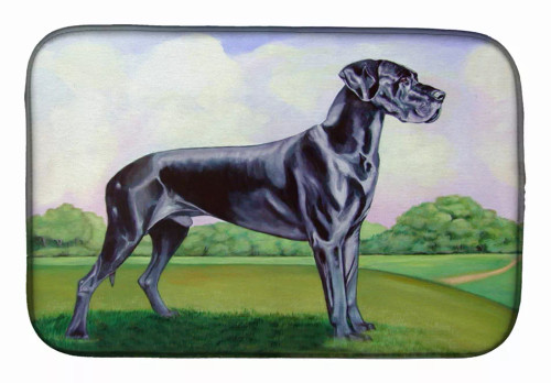 Dog on Dish Drying Mat - S000213B001695P072232V009