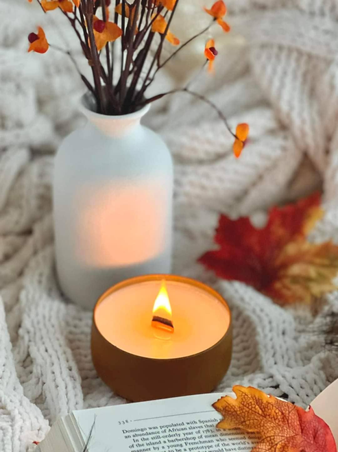 Metallic Tin soy candle - ZenCandle987