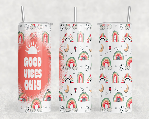 Good Vibes Only 20 oz Steel Tumbler With Or Without Bluetooth Speaker Good Vibes Only 20 oz Steel Tumbler With Or Without Bluetooth Speaker