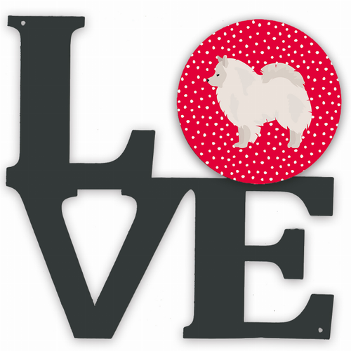Dog Metal Wall Artwork LOVE - S000213B001695P013446V000