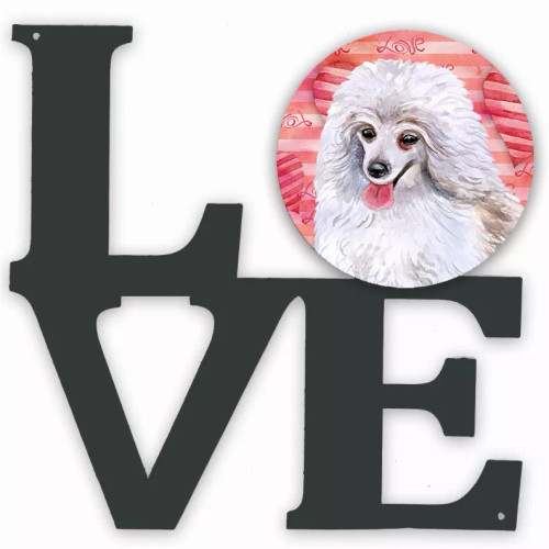 Dog Love & Hearts Metal Wall Artwork - S000213B001695P012507V000