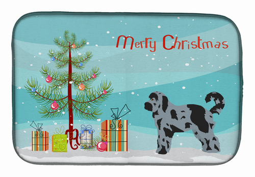 Dog Breed/Merry Christmas art Dish Drying Mat - S000213B001695P000496V000