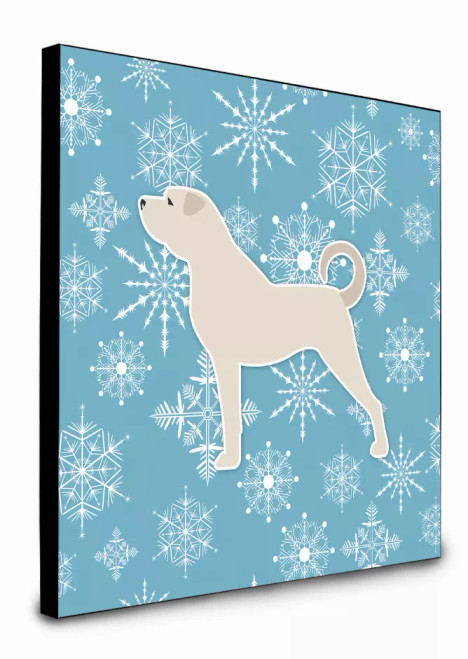 Winter Snowflake Dog Artwork Wall Panel - S000213B001695P014699V031