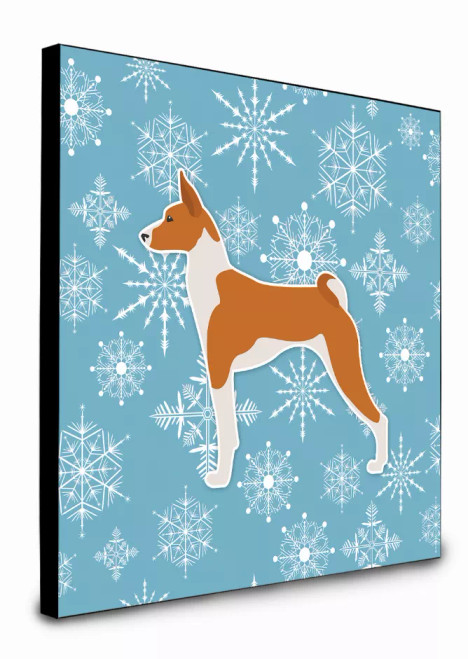 Winter Snowflake Dog Artwork Wall Panel - S000213B001695P014699V028