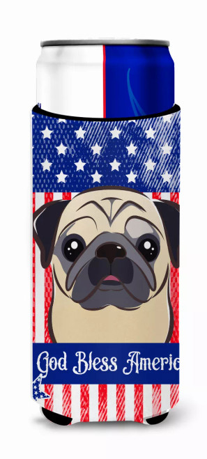 American Flag and Dog Ultra Hugger for slim cans - S000213B001695P061964V000