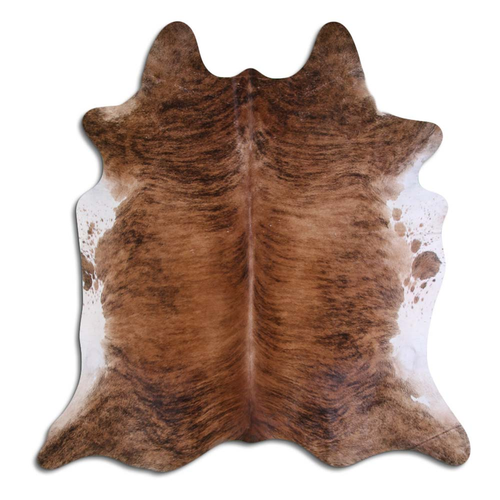 NATURAL HAIR ON COWHIDE EXOTIC WHITE BELLY