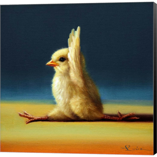 Yoga Chick Monkey Pose by Lucia Heffernan, Canvas Art - C1085743-0240000-8CAAAMA