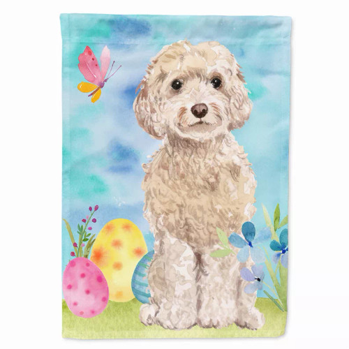 Easter Eggs/Dog Breed Themed Flag Canvas - BB9620CHF