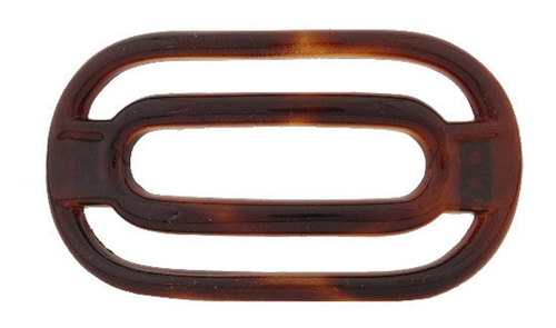 French Tortoise Shell Open Barrette - 676-10