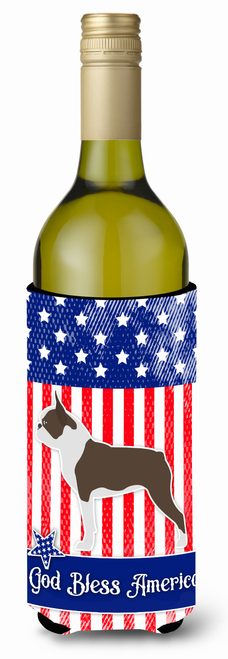 American Flag and Dog Wine Bottle Hugger - BB3344LITERK
