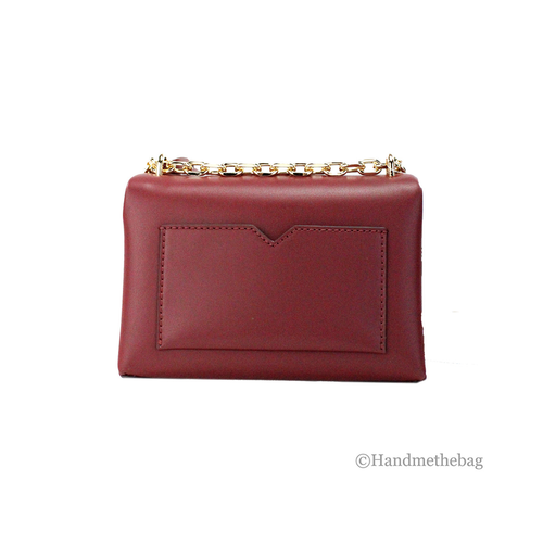 Michael Kors Cece Small Cherry Vegan Convertible Flap Crossbody Michael Kors Cece Small Cherry Vegan Convertible Flap Crossbody
