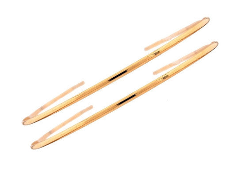 Thin Metal Headband in Shiny Gold or Shiny Silver (Pair) - 103-2-07