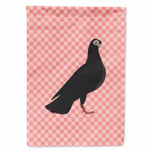 Animal/Bird Themed Pink Check Flag Canvas - BB7947CHF