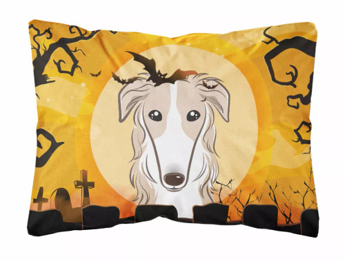 Halloween Dog Art Canvas Fabric Decorative Pillow - S000213B001695P057453V000