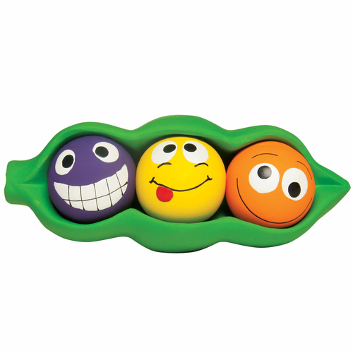 Multipet Three Peas in a Pod Latex Dog Chew Toy 7.5" Multipet Three Peas in a Pod Latex Dog Chew Toy 7.5"