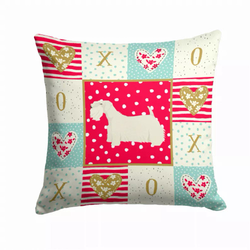 Love Design with Dog Fabric Decorative Pillow - Series 2 - S000213B001695P010840V000