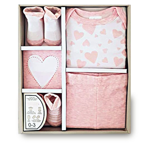 Baby Newborn Girl 5 Piece Gift Set Baby Newborn Girl 5 Piece Gift Set