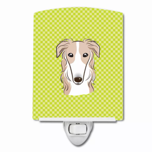 Checkerboard Design with Dog Ceramic Night Light - S000213B001695P098931V000