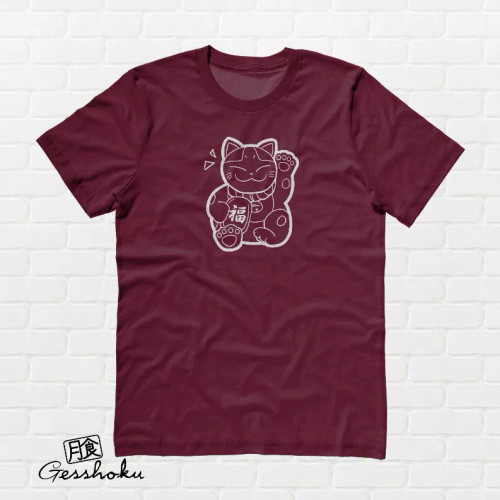 Japanese Lucky Cat T-shirt - 1898-1898528