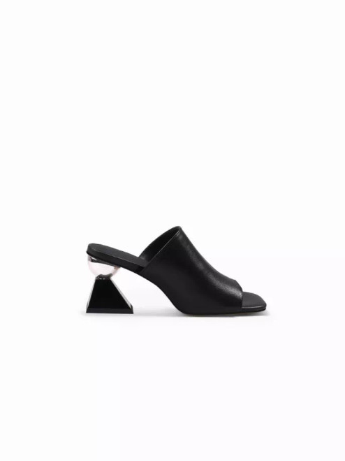 JadyRose | Triangular-Heel Leather Mule - S001273B001855P000047V002