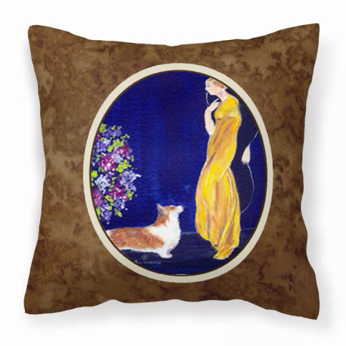 Dog Portrait/Landscape Painting Fabric Decorative Pillow - S000213B001695P022959V000