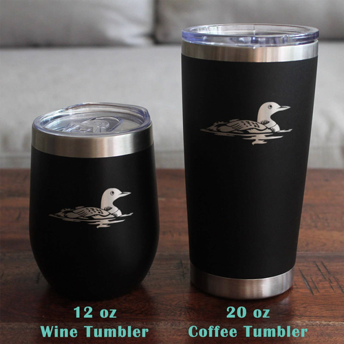 Loon Whiskey Rocks Glass - Loon Bird Gifts and Decor