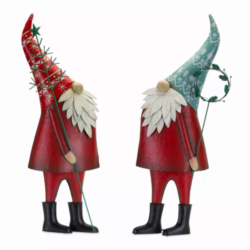 Gnome (Set of 2) 27.5"H Iron
