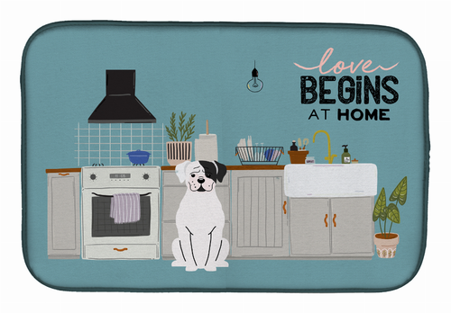 Dog Kitchen Scene Dish Drying Mat - CK7818DDM