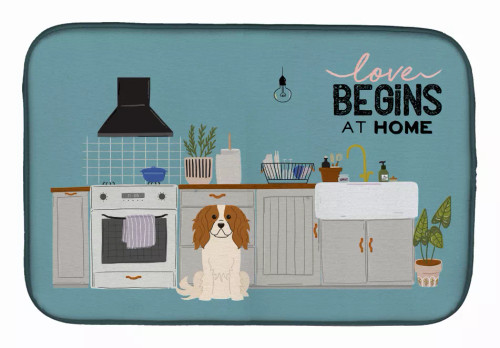 Dog Kitchen Scene Dish Drying Mat - S000213B001695P020173V011