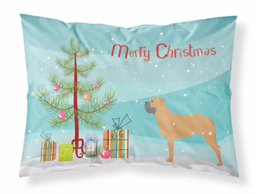 Merry Christmas Tree With Dog Fabric Standard Pillowcase - S000213B001695P072087V000