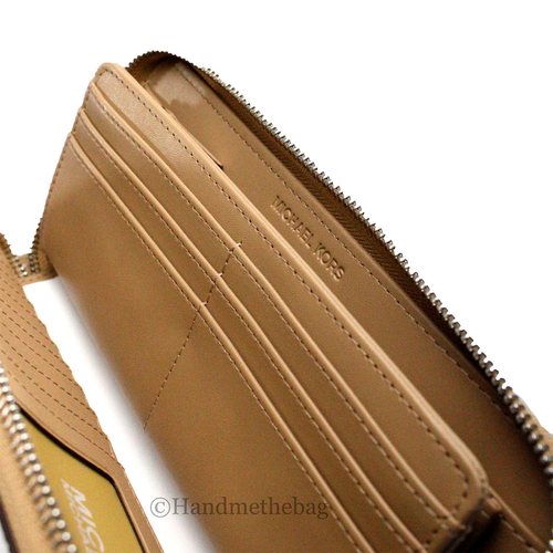 Michael Kors Jet Set Camel Animal Print Continental Wallet Michael Kors Jet Set Camel Animal Print Continental Wallet