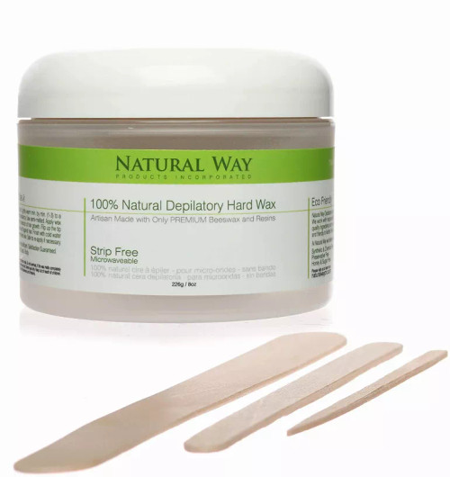 Natural Way Hard Wax: Face & Body Waxing | Starter Kit: Original Formula Microwaveable Natural Way Hard Wax: Face & Body Waxing | Starter Kit: Original Formula Microwaveable
