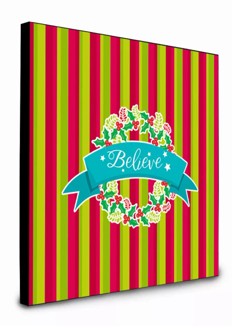 Christmas Wreath Artwork Wall Panel - BB6975UP88